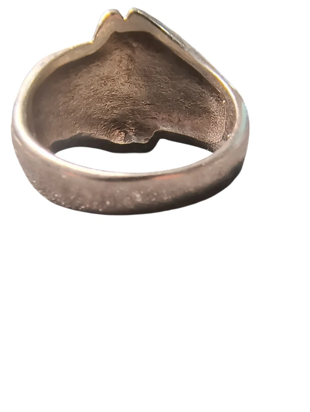 Sterling Silver Textured Fluted Swirl Ring